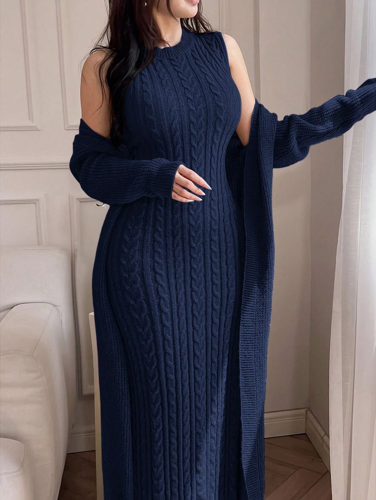 Drop Shoulder Knit